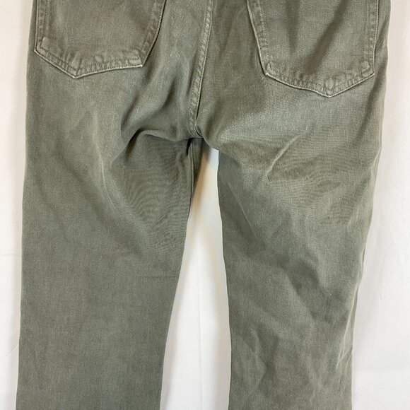 Frame L'Homme Slim Pants 31 Olive Drab Green Men's Deep Army - Picture 8 of 10